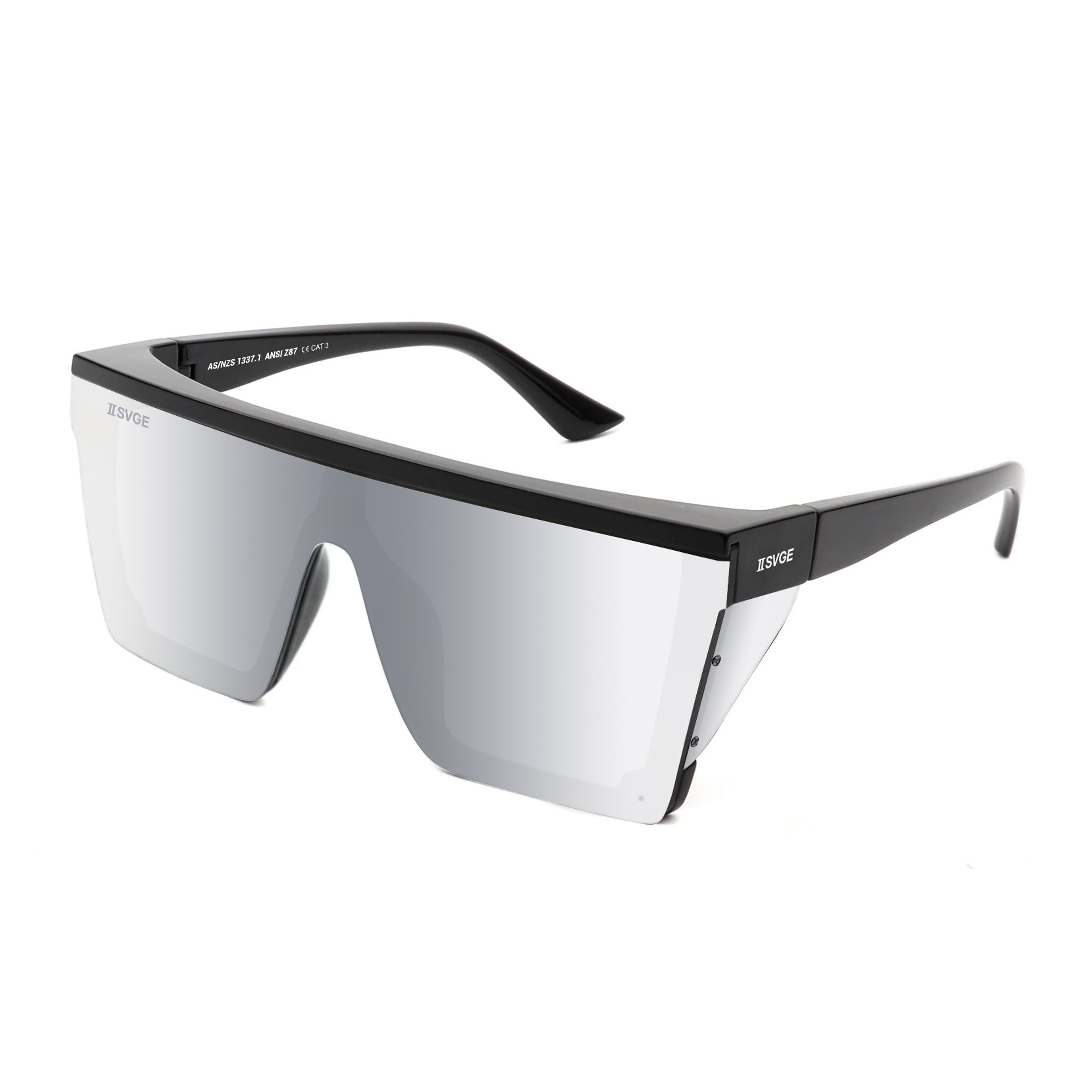 goggles two TWO SVGE Sunglasses | Intent Safety Chrome | Safety Rated | AS/NZS 1337.1 | ANSI Z87 | Oversized | Shield | Sunglasses USA