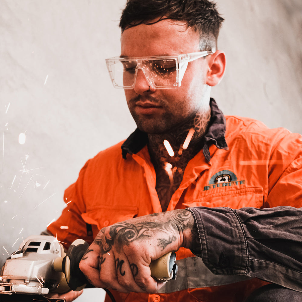 【distanceさん優先】メイク・サム・ノイズ:キャンペーン・トゥ・セイヴ・ TWO SVGE | Premium Sunglasses & Safety Eyewear | Intent Safety - Clear