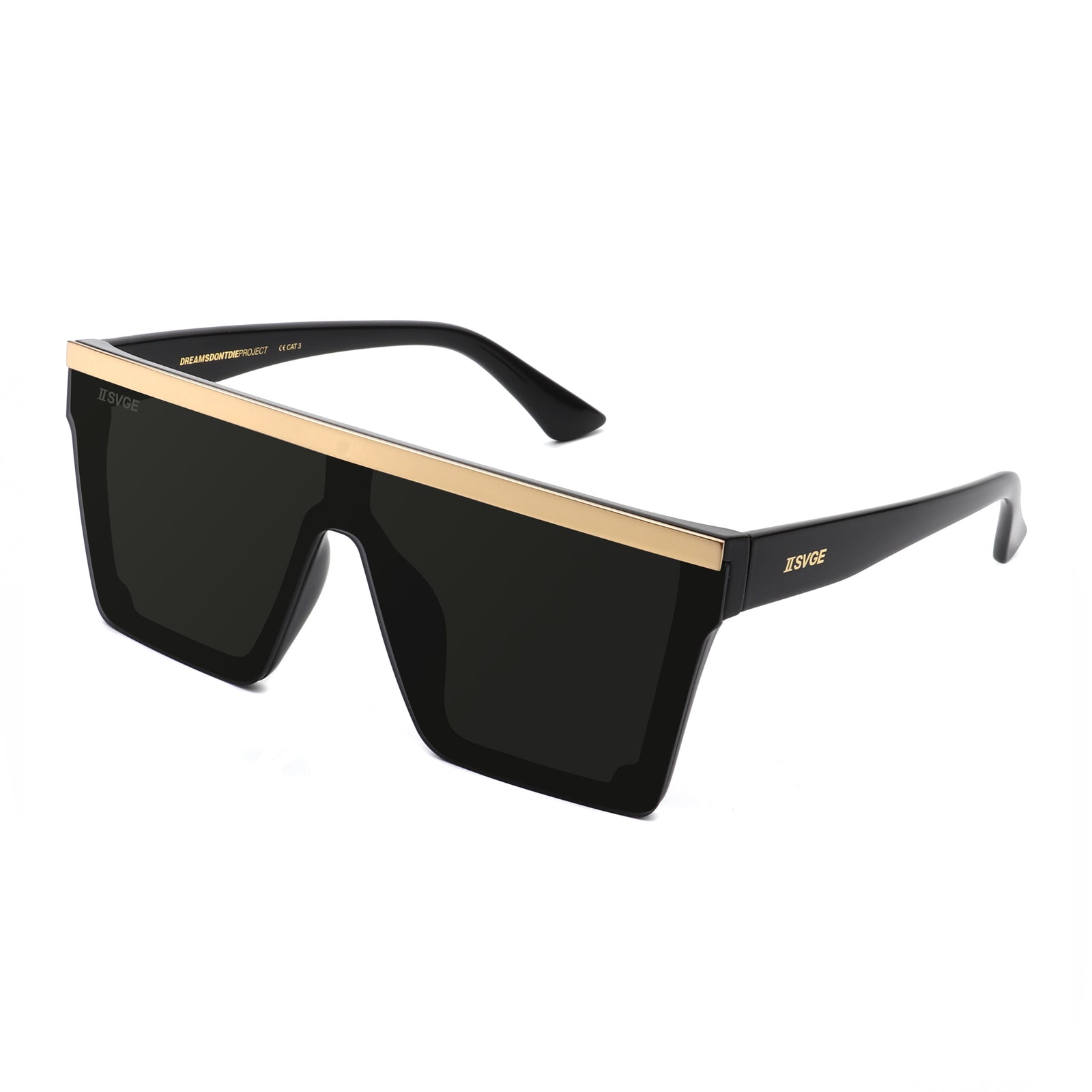 Black and Gold Sunglasses St. James Tinted Rx – 9FIVE Eyewear main image 2
